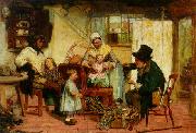 David Henry Friston The Toy Seller oil painting on canvas